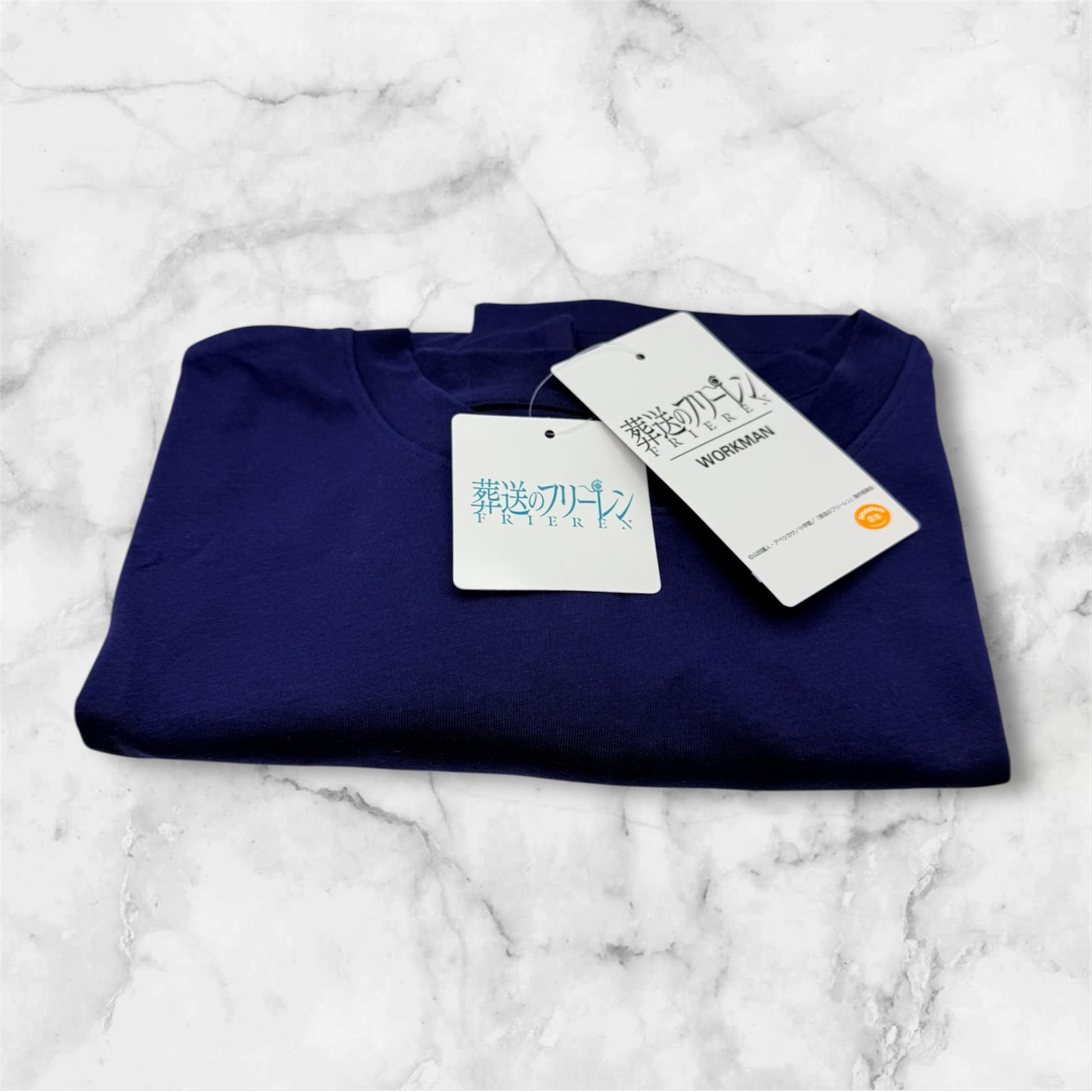 Frieren for Beyond Journey's End T-shirt, Dark Blue (Himmel)