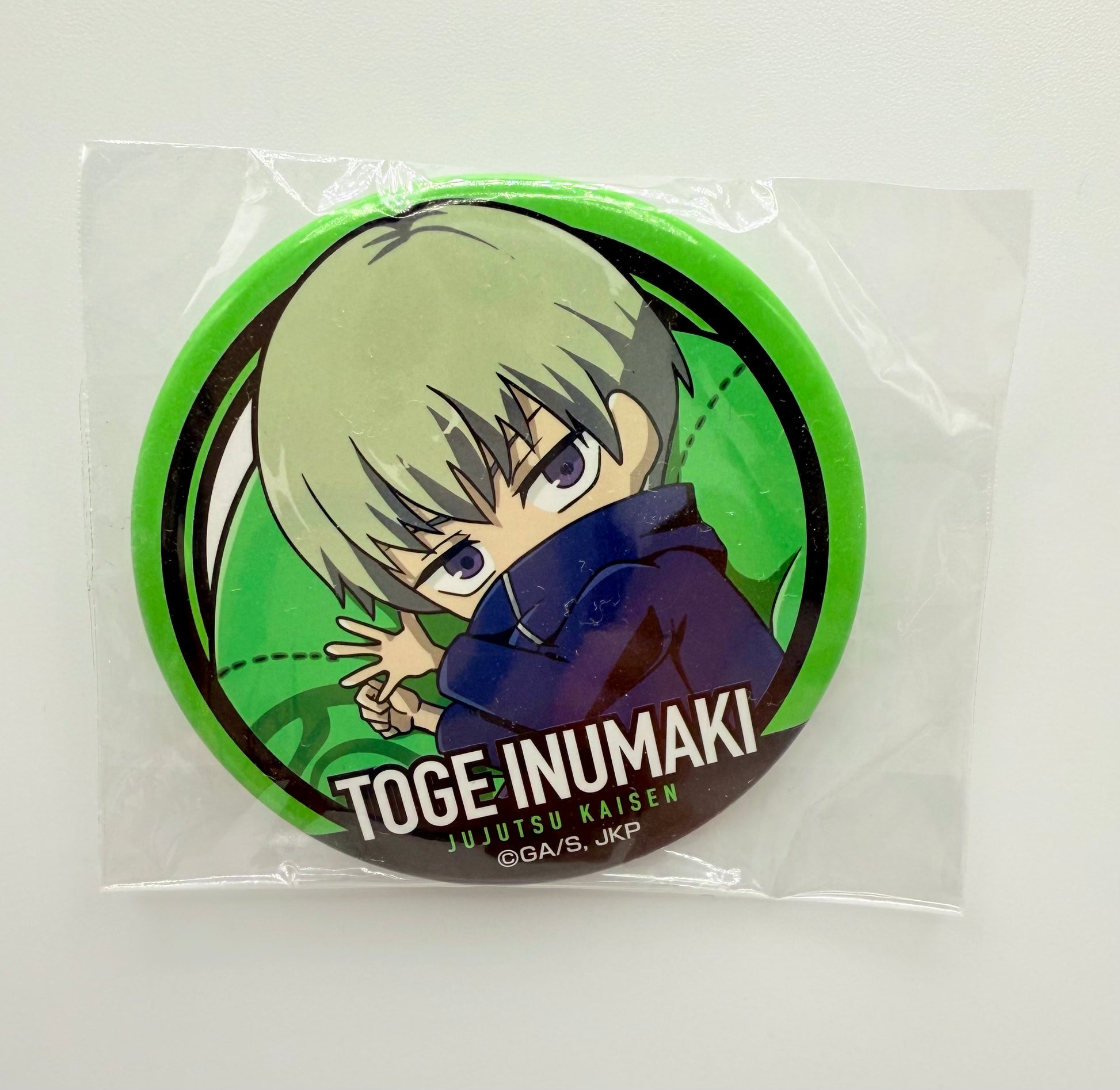 Jujutsu Kaisen Toge Inumaki Can Badge (Used, in good condition)