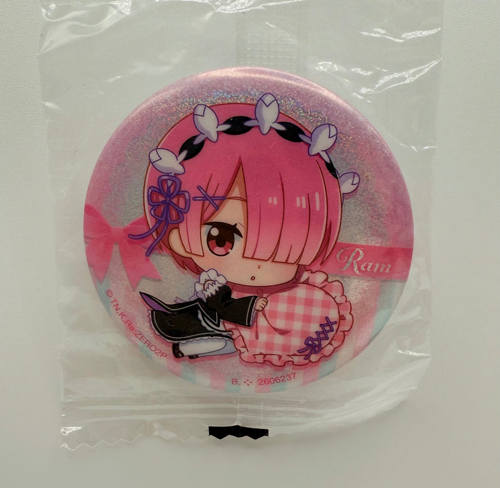 Re:ゼロから始める異世界生活　ラム　缶バッジ（中古品・非常に良い状態）