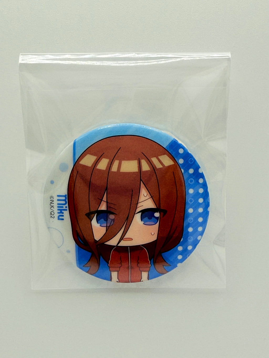 The Quintessential Quintuplets Miku Nakano Can Badge(Used, Very Good Condition)