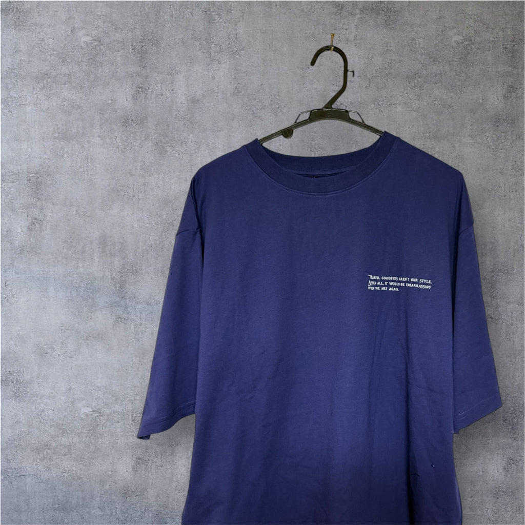 Frieren for Beyond Journey's End T-shirt, Dark Blue (Himmel)