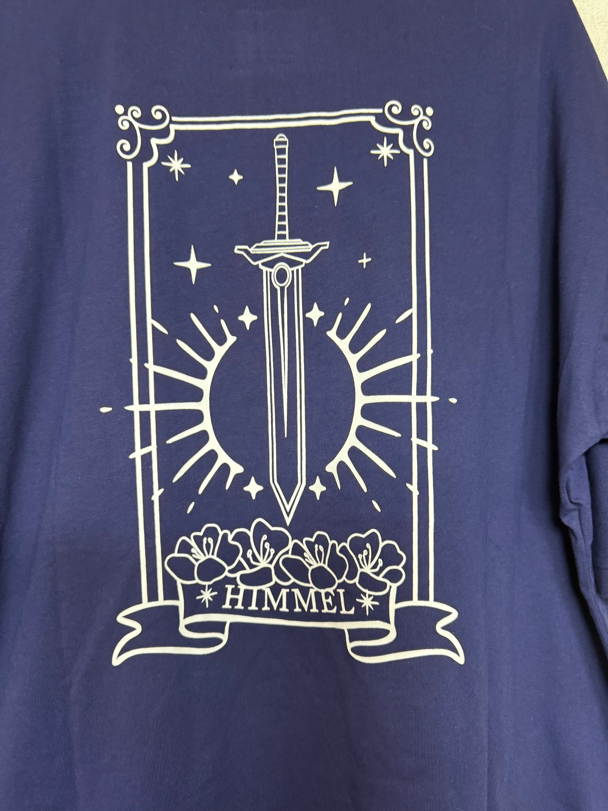 Frieren for Beyond Journey's End T-shirt, Dark Blue (Himmel)