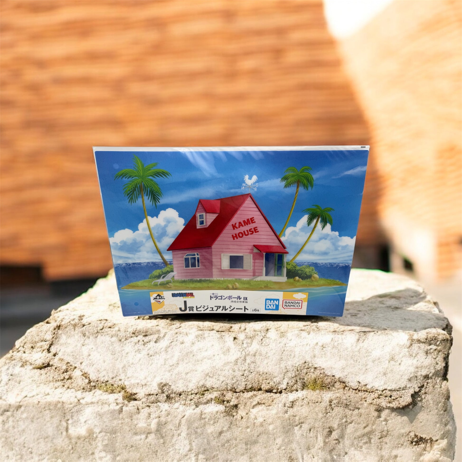 Dragon Ball EX Kame House clear poster BANDAI Ichiban kuji